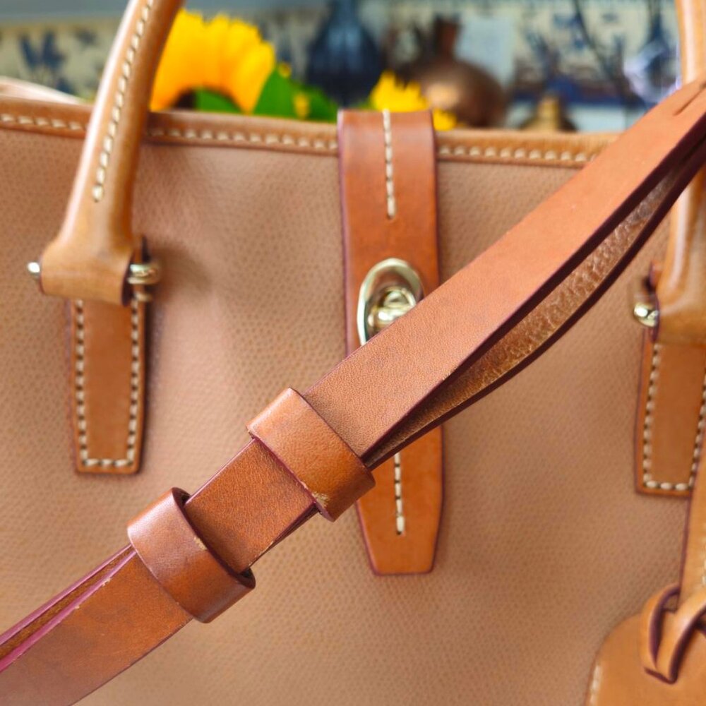 Dooney & Bourke Large Camel Shelby Shopper - Picture 11 of 12